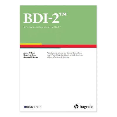 BDI II - INVENTÁRIO DE DEPRESSÃO DE BECK - FOLHA DE APLICAÇÃO/RESPOSTA  10 folhas