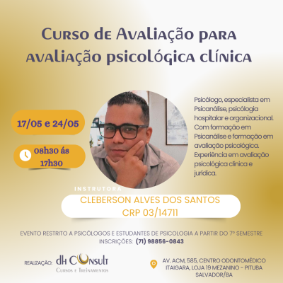 Curso de avaliação Psicológica Clinica - Psicodiagnóstico