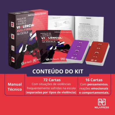 BARALHO DE VIVÊNCIAS E REAÇÕES A VIOLÊNCIA/BULLYING NA ESCOLA - KIT COMPLETO