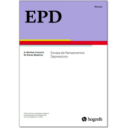 EPD - Escala de Pensamentos Depressivos  - Bloco de resposta (25 folhas) + bloco de registro (25 folhas)  (50 folhas)